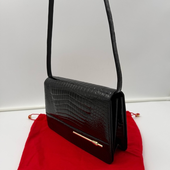 Genhiz.K Handbags - 🐊GENGHIZ.K of The Peninsula Hotel HONG KONG Exotic Genuine CROCODILE Clutch Bag